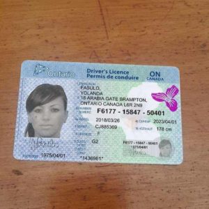 Canadian ID Card & Driver License