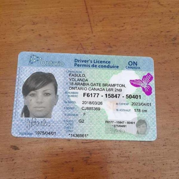 Canadian ID Card & Driver License