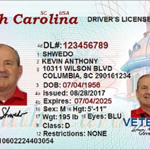 South Carolina drivers license